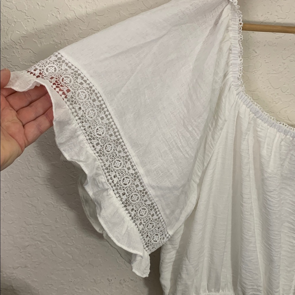 City Chic White Boho Tie-Waist Maxi Dress - Picture 5 of 11